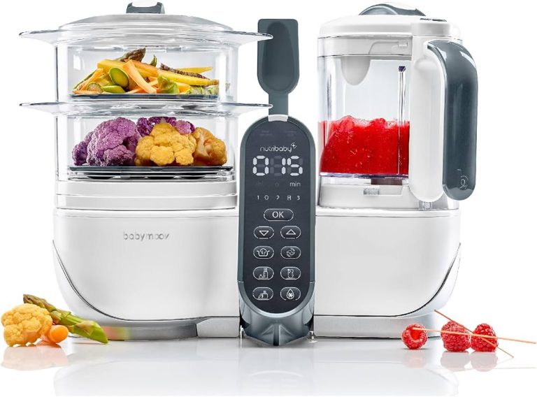 Babymoov Nutribaby+ robot cuiseur multifonction pour bébé fond blanc