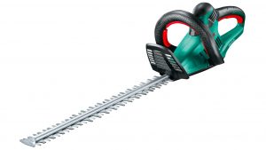 Taille-haie Bosch AHS 55-26 LI sans fil avec lame de 55 cm sur fond blanc