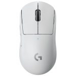 Souris gaming Logitech G Pro X Superlight sans fil sur fond blanc
